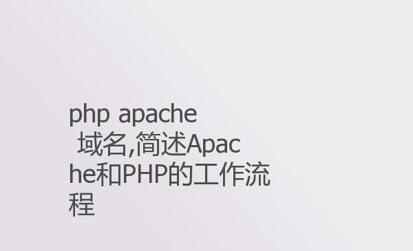 php apache 域名,简述Apache和PH...